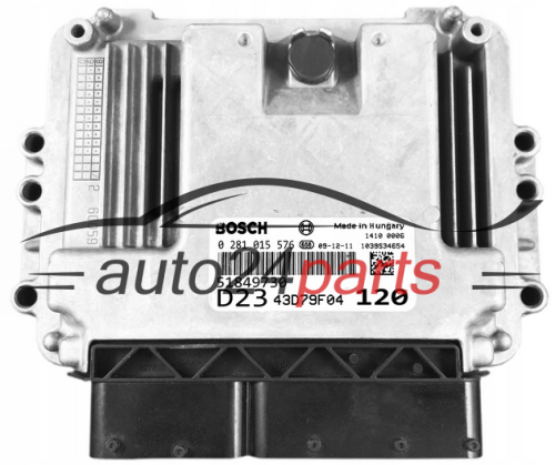 KOMPUTER STEROWNIK SILNIKA FIAT DUCATO 2.3 JTD BOSCH 0281015576, 0 281 015 576, 51849730