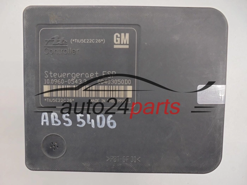 ABS POMPA I STEROWNIK OPEL ASTRA H ZAFIRA B GM 13 213 608 AJ, 13213608, ATE 10.0206-0208.4, 10020602084, 10.0960-0543.3, 10096005433