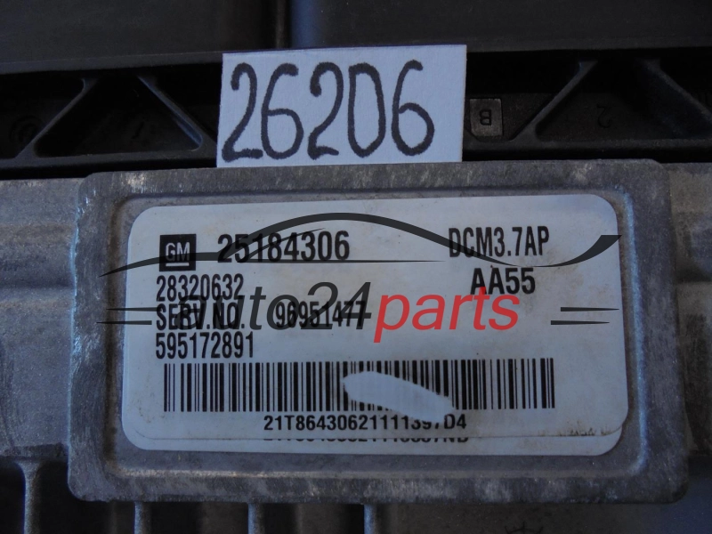 KOMPUTER STEROWNIK SILNIKA CHEVROLET CAPTIVA OPEL ANTARA 25184306, 595172891, 96951477, DCM3.7AP