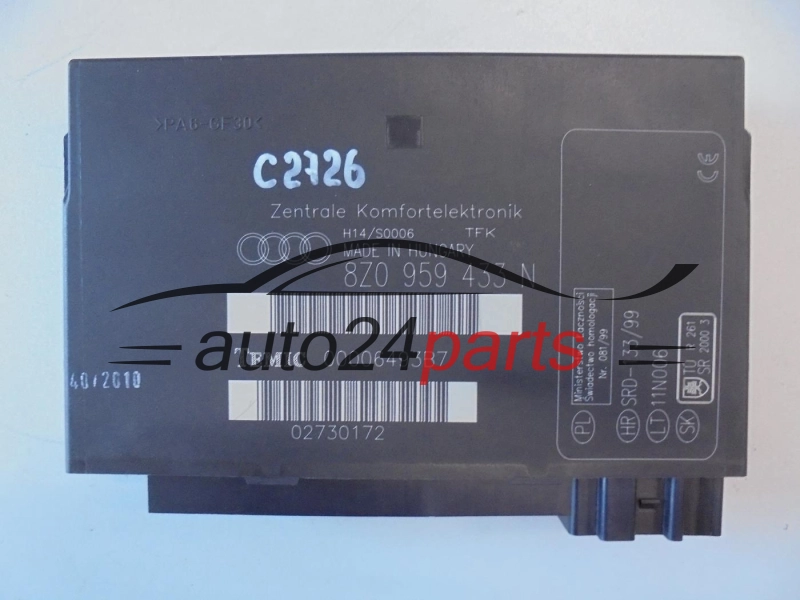 Moduł komfortu Audi 8Z0959433N