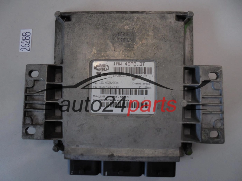 KOMPUTER STEROWNIK SILNIKA PEUGEOT 206 MAGNETI MARELLI IAW 48P2.3T, IAW48P23T, 16469034, 9642606280, 16529044, 9645214980
