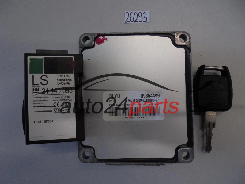 Sterownik silnika Opel Astra Corsa Zafira 1.4 Z14XE 1.6 Z16XE Z16SE 09364499DLYU HSFI21 – zdjęcie 3