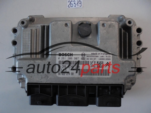 KOMPUTER STEROWNIK SILNIKA CITROEN C2 1.6 BOSCH 0 261 208 907, 0261208907, 96 622 274 80, 9662227480, 9652552380