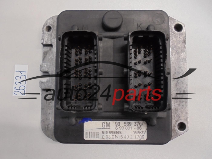 KOMPUTER STEROWNIK SILNIKA OPEL VECTRA B 1.8 GM 90 569 370, 90569370, SIEMENS 5WK9 1706, 5WK91706