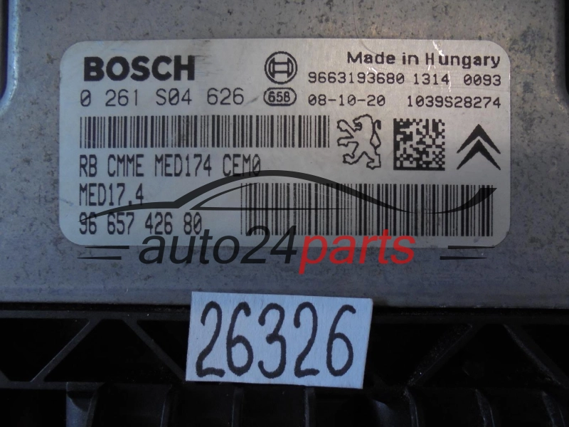 CITROEN 0 261 S04 626 0261S04626 9665742680 MED17.4