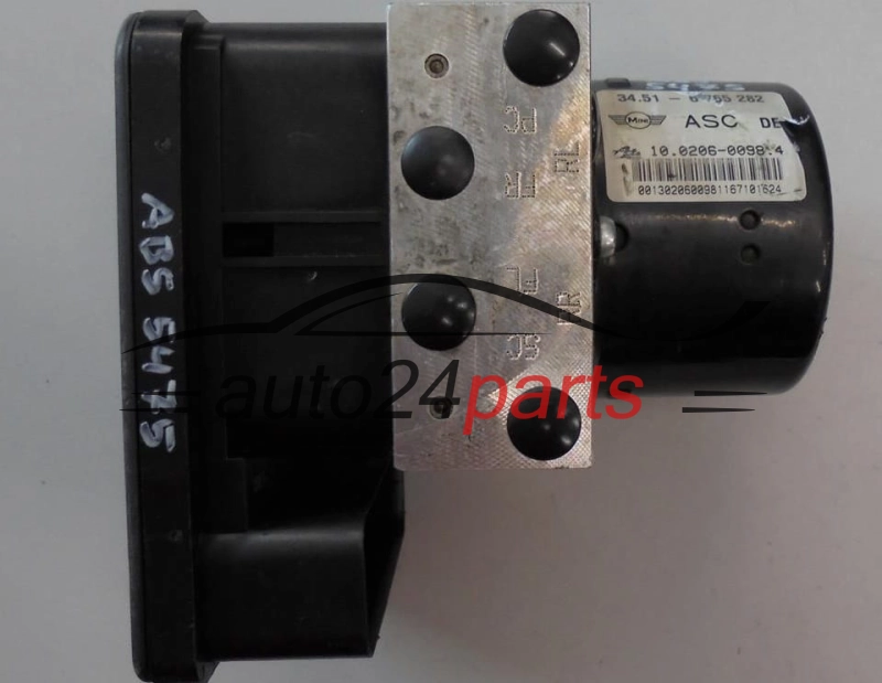 ABS POMPA I STEROWNIK MINI COOPER 34.51-6 765 282, 34516765282, ATE 10.0206-0098.4, 10020600984, 6 765 284, 6765284, 10.0960-0871.3, 10096008713