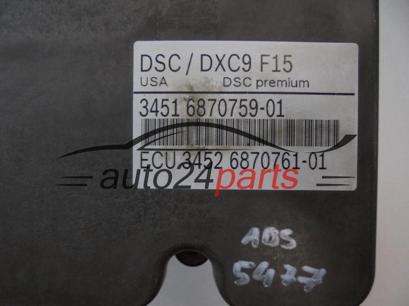 Abs pompa centralina BMW X5 3451- 6874801-01 34516874801-01 3451687480101 0265254430 6870761 0265956331