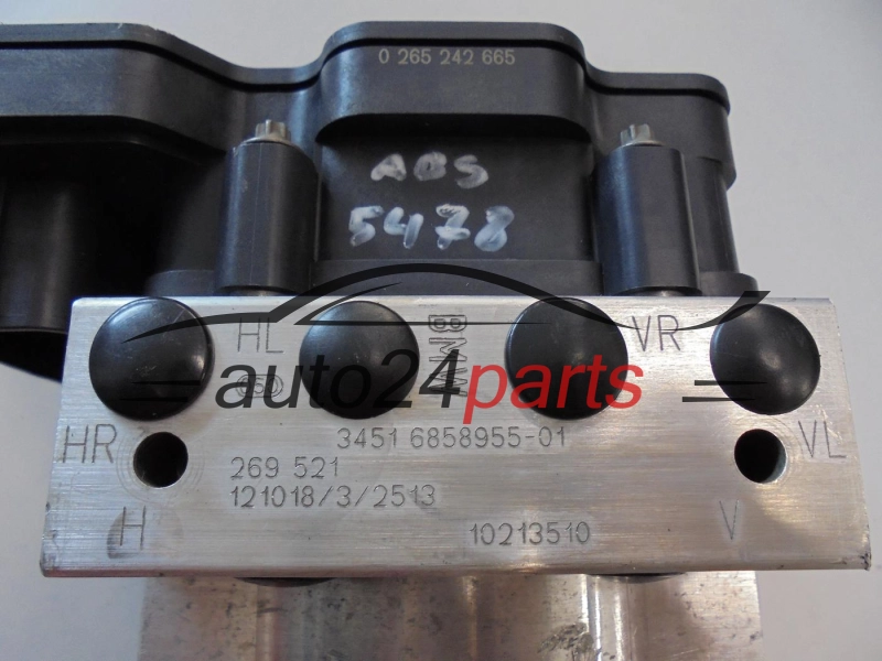 Bomba ABS y centralita BMW 3451 6858955-01 34516858955-01 3451685895501 0265242665 0265956044