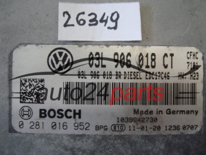 SKODA OCTAVIA 0 281 016 952 0281016952 03L906018CT EDC17C46