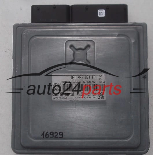 AUDI A3 1.6 TDI CONTINENTAL 5WP42643 AA, 5WP42643AA, 03L 906 023 FC, 03L906023FC, 03L 906 023 L, 03L906023L, DIESEL SIMOS PCR2.1 CAYB 5967