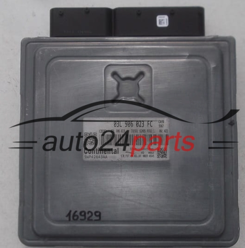 AUDI A3 1.6 TDI CONTINENTAL 5WP42643 AA, 5WP42643AA, 03L 906 023 FC, 03L906023FC, 03L 906 023 L, 03L906023L, DIESEL SIMOS PCR2.1 CAYB 5967