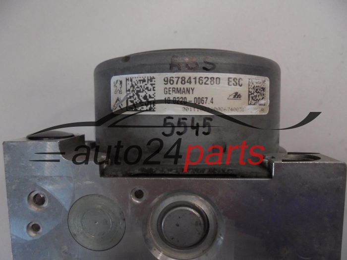 ABS POMPA I STEROWNIK CITROEN PEUGEOT 9678416280, ATE 10.0220-0067.4, 10022000674, 10.0915-1170.3, 10091511703, 28.5150-5013.3, 28515050133
