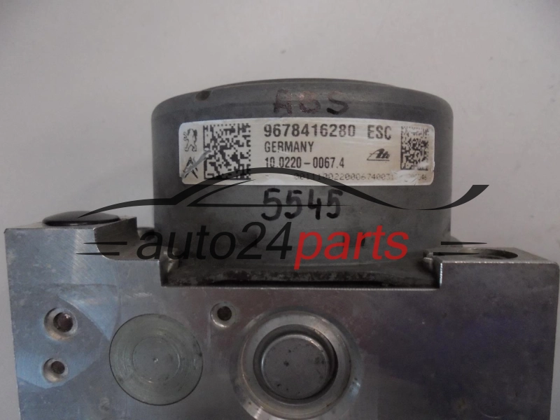 ABS POMPA I STEROWNIK CITROEN PEUGEOT 9678416280, ATE 10.0220-0067.4, 10022000674, 10.0915-1170.3, 10091511703, 28.5150-5013.3, 28515050133