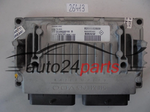 STEROWNIK SKRZYNI AUTOMATYCZNEJ RENAULT SIEMENS VDO S126028102 B, S126028102B, 8200582809, 8200563401