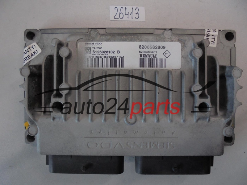 Sterownik skrzyni automatycznej Renault Siemens VDO S126028102B 8200582809
