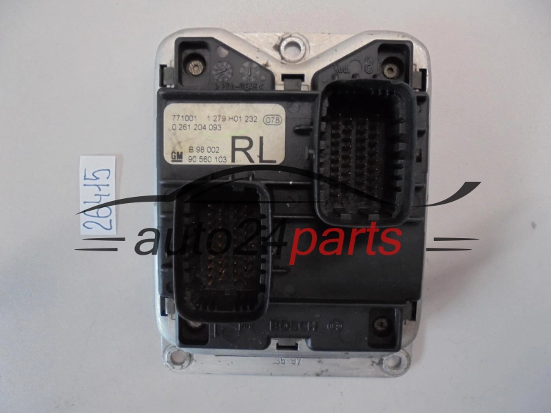 KOMPUTER STEROWNIK SILNIKA OPEL ASTRA G 1.2 X12XE BOSCH 0261204093 , 0 261 204 093, RL 90560103 9131795 6237765, 62 37 765