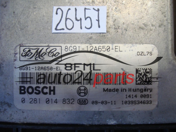 Sterownik silnika Ford Mondeo 2.0 TDCI 0281014832 8G9112A650EL – zdjęcie 2