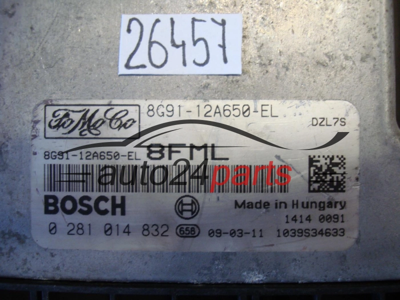 Sterownik silnika Ford Mondeo 2.0 TDCI 0281014832 8G9112A650EL – zdjęcie 2