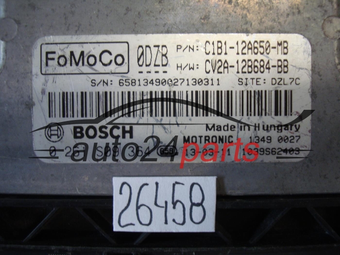 Sterownik silnika Ford Focus 0261S09364 C1B112A650MB – zdjęcie 2