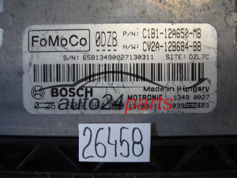 KOMPUTER STEROWNIK SILNIKA FORD FOCUS BOSCH 0 261 S09 364 0261S09364 C1B1-12A650-MB C1B112A650MB CV2A-12B684-BB CV2A12B684BB