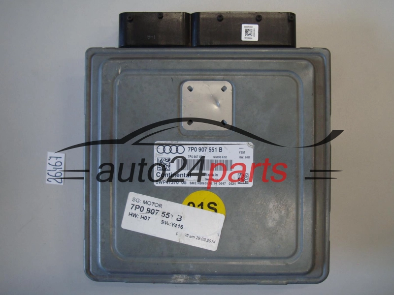 Centralina do motore VOLKSWAGEN 7P0907551B 5WP4737005 SIMOS 8.52