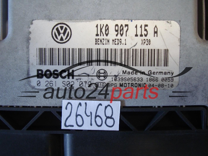 KOMPUTER STEROWNIK SILNIKA VW VOLKSWAGEN GOLF 2.0 TURBO, 0 261 S02 079, 0261S02079, 1K0 907 115 A, 1K0907115A