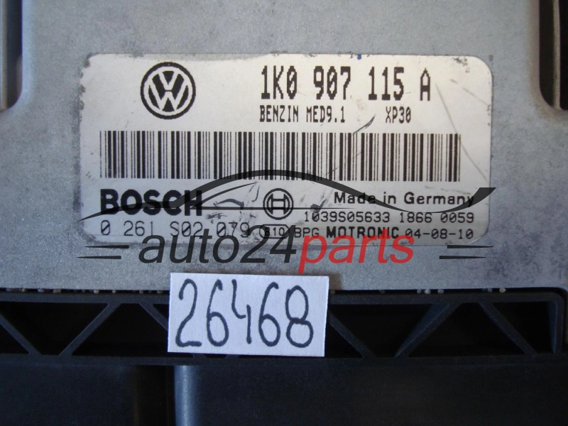 KOMPUTER STEROWNIK SILNIKA VW VOLKSWAGEN GOLF 2.0 TURBO, 0 261 S02 079, 0261S02079, 1K0 907 115 A, 1K0907115A