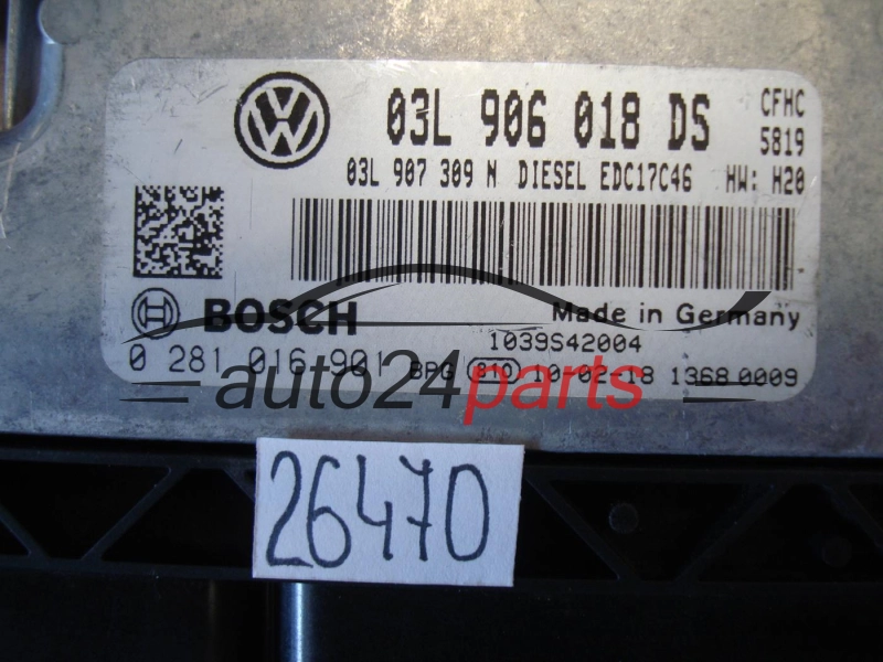Centralina motore Audi 0281016901 03L906018DS EDC17C46