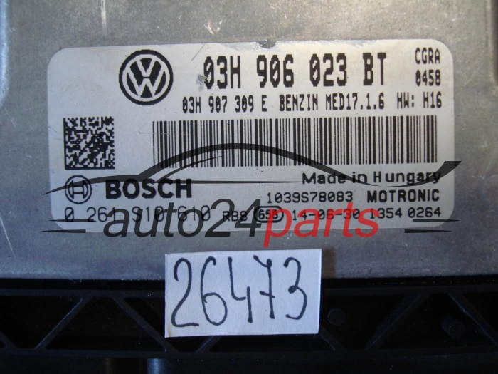 KOMPUTER STEROWNIK SILNIKA VOLKSWAGEN 0261S10610 03H906023BT MED17.1.6