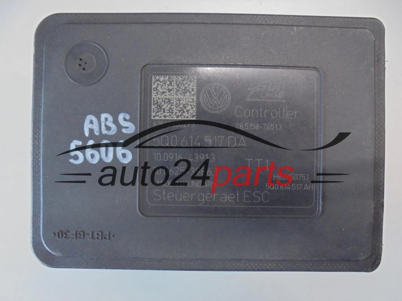 ABS POMPA I STEROWNIK VOLKSWAGEN SKODA 5Q0614517DA 10.0220-1243.4 10022012434 28.5158-7651.3 28515876513