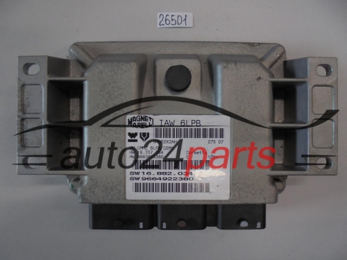 KOMPUTER STEROWNIK SILNIKA PEUGEOT 307 407 2.0 IAW6LPB, IAW 6LPB, 9664922380