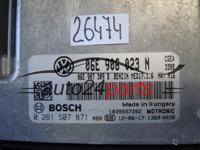 VOLKSWAGEN 0261S07871 06E906023N MED17.1.6