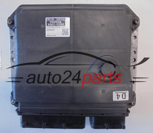 TOYOTA RAV4 2.0 D4 89661-42D40, 8966142D40, 275100-3712, 2751003712, 275100-3714, 2751003714