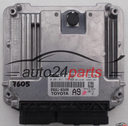 ECU ENGINE CONTROLLER TOYOTA COROLLA 1.4 D-4D BOSCH 0 281 011 733, 0281011733, 89661-02A90, 8966102A90