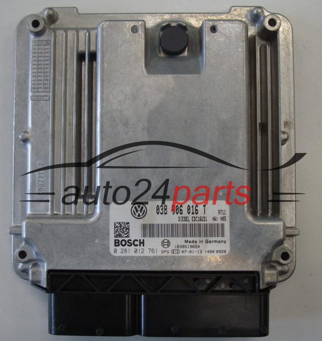 VOLKSWAGEN T5 1.9 TDI 038906016T, 038 906 016 T, BOSCH 0 281 012 761, 0281012761, DIESEL EDC16U31