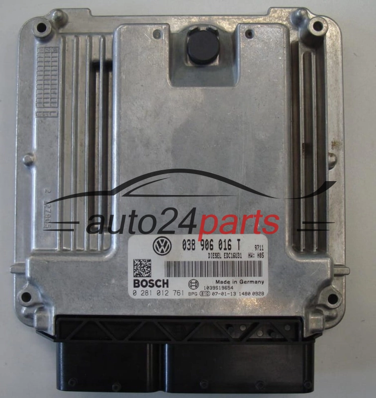 VOLKSWAGEN T5 1.9 TDI 038906016T, 038 906 016 T, BOSCH 0 281 012 761, 0281012761, DIESEL EDC16U31
