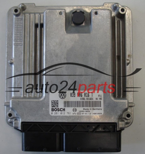 VOLKSWAGEN T5 1.9 TDI 038906016T, 038 906 016 T, BOSCH 0 281 012 761, 0281012761, DIESEL EDC16U31