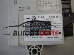 CENTRALKA MODUL CAS BMW 61.356943854 61356943854 5WK47905