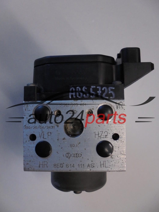 Pompe ABS et calculateur Audi Bosch 8E0614111AS 0265202401