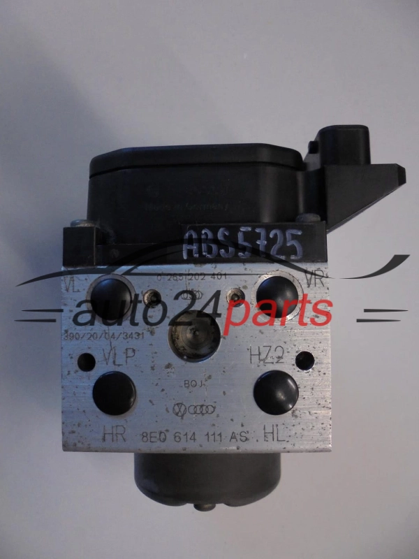 ABS POMPA I STEROWNIK AUDI 8E0 614 111 AS, 8E0614111AS, 0 265 202 401, 0265202401