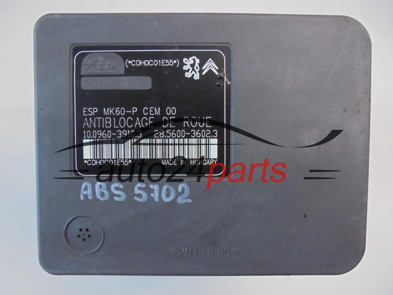 CITROEN 9666392480 10.0960-3910.3 10096039103
