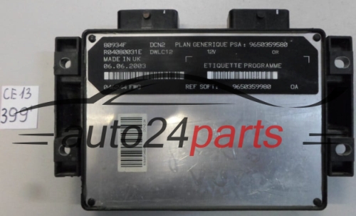 KOMPUTER STEROWNIK SILNIKA CITROEN PEUGEOT 1.9 D R04080031E, 9650359980, 9650359580