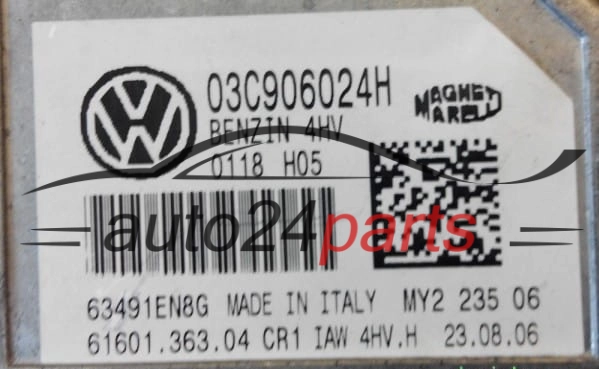 Centralina do motore VOLKSWAGEN SEAT IBIZA 1.4 Magneti Marelli IAW 4HV.H,  03C 906 024 H, 61601.363.04