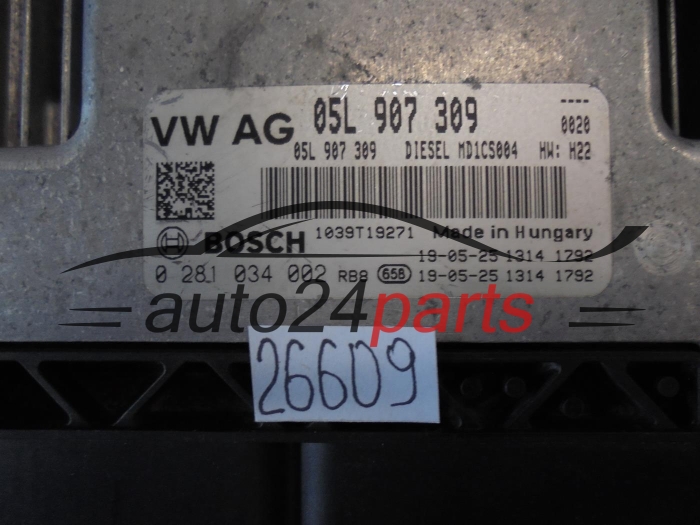 AUDI 0281034002 05L907309