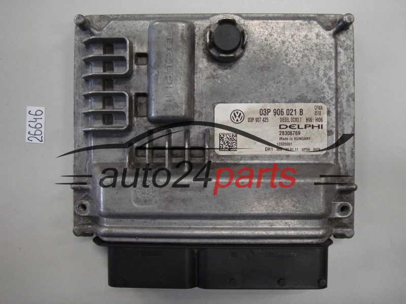 Calculateur Moteur VOLKSWAGEN 03P906021B 28306769 DCM3.7