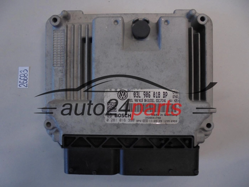 Centralina do motore SKODA 0281016398 03L906018BP EDC17C46