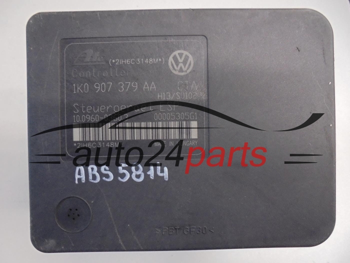 ABS Pump VOLKSWAGEN GOLF AUDI SKODA OCTAVIA SEAT LEON ATE 1K0 614 517 T, 1K0614517T, 10.0206-0220.4, 10020602204, 1K0 907 379 AA, 1K0907379AA, 10.0960-0360.3, 10096003603, 00005305G1