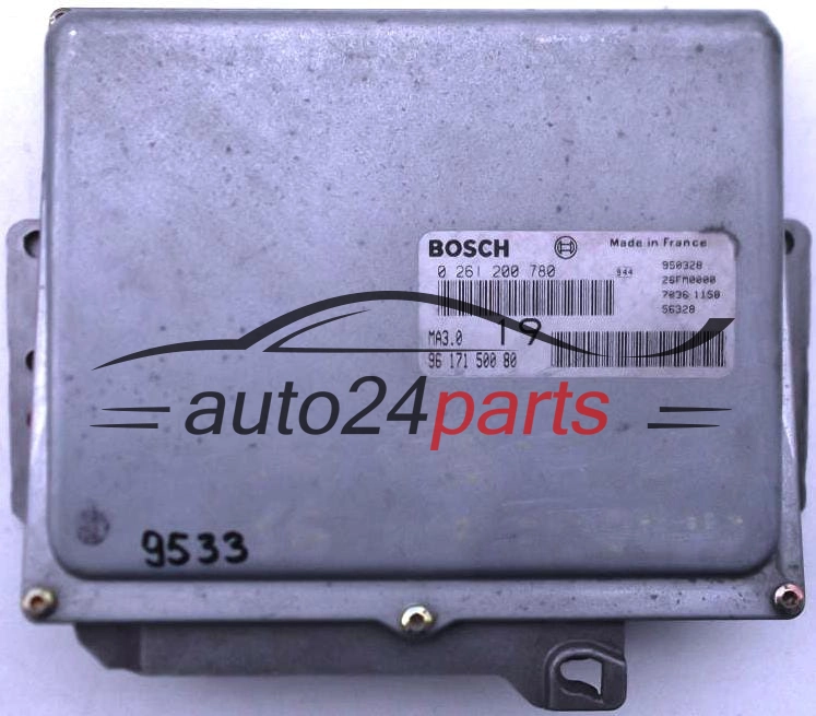 KOMPUTER STEROWNIK SILNIKA CITROEN PEUGEOT 1.0 BOSCH 0 261 200 780, 96 171 500 80
