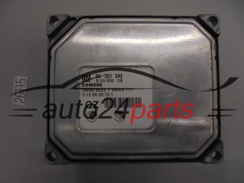 KOMPUTER STEROWNIK SILNIKA OPEL VECTRA SIGNUM 2.2 DIRECT Z22YH SIEMENS 5WK9 177, 5WK9177, 5WS0 8023, 5WS08023, GM 55 351 342 QZ, 55351342QZ, 55351342