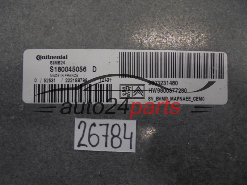 CITROEN PEUGEOT S180045056D 9803231480 SIM824
